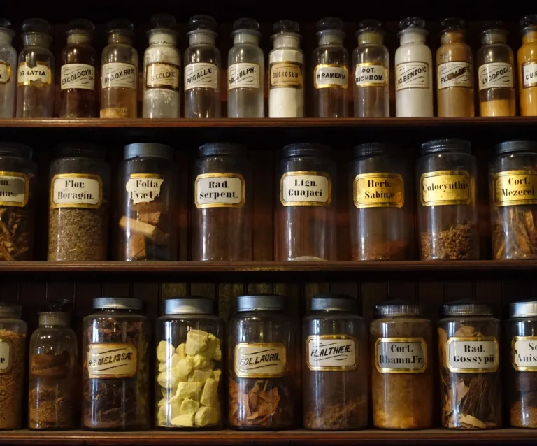 Many Minds Podcast Episode "Rehabilitating Placebo" with Urte Laukaityte - Photo by Jeremy Thompson "New Orleans French Quarter - New Orleans Pharmacy Museum"